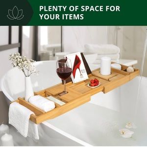 NEW Luxury Bathtub Caddy Tray
